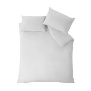 Catherine Lansfield Bedding So Soft Easy Iron Single Duvet Cover Set with Pillowcase White