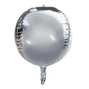 Realmax Round 4D Balloon Silver (One Size)