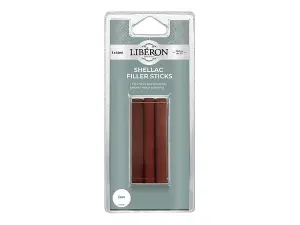 Liberon Dark Shellac Filler Sticks - Pack of 3 for Effortless Wood Repair