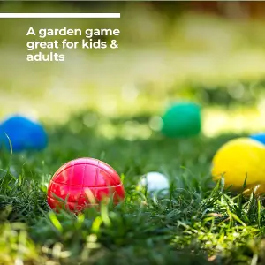 Outdoor Plastic Boules 8pc Set Garden Game