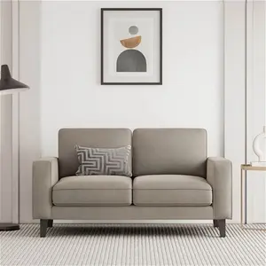 DUSK Soho 2 Seater Sofa - Sand - Matte Velvet