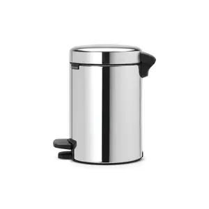 Brabantia NewIcon 3 Litre Soft Closing Pedal Bin Brilliant Steel