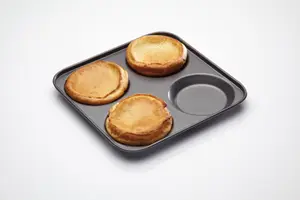 MasterClass Non-Stick 4 Hole Yorkshire Pudding Pan