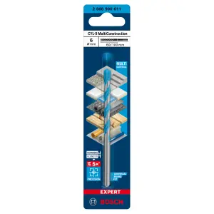 Bosch Straight Multi-purpose Drill bit (Dia)6mm (L)100mm