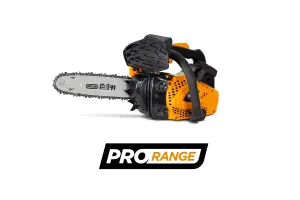 Feider FELPRO25 Top-Handle Petrol Arborist's Chainsaw - 25cm Guide Bar, 25.4cc Engine, Lightweight, Anti-Vibration