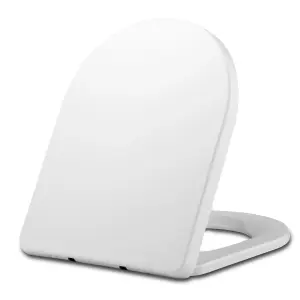 Euroshowers Standard D Shape Soft Close Quick Release Toilet Seat