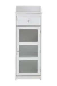 Maison by Premier Portland Glass Door Floor Standing Cabinet