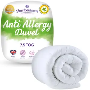 Anti Allergy Duvet, 7.5 Tog, Single