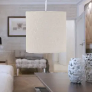 First Choice Lighting Natural Linen 15.5cm Table Lamp Shade