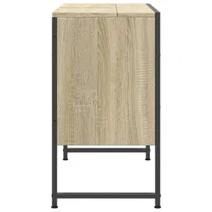 17 Stories Bathroom Sink Cabinet Sonoma Oak 80X33x60 Cm Engineered Wood Sonoma Oak