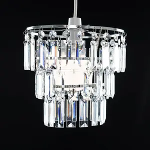 24.5cm H Plastic Novelty Pendant Shade ( Screw On ) Clear