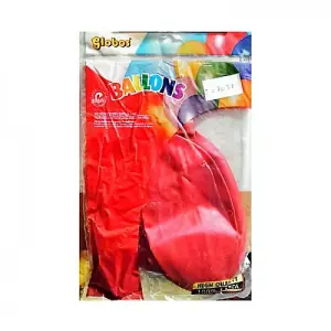 Globos Latex Plain Balloons (Pack of 100) Cherry Red (36in)