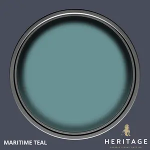 Dulux Trade Heritage Maritime Teal Velvet matt Wall paint, 2.5L