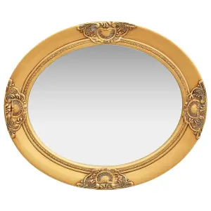 Berkfield Wall Mirror Baroque Style 50x60 cm Gold