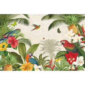 Parrot Paradise I by Katie Pertiet - Wrapped Canvas Painting 81cm H x 122cm W