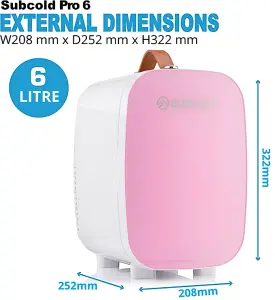 Subcold Pro 6L Mini Fridge Pink