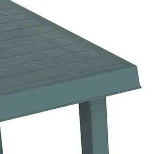 Berkfield Camping Table Green 79x56x64 cm PP Wooden Look