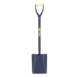 Pegdev - PDL  Carters Taper-mouth Builders Contractors Shovel Garden Square Mouth Spade No2. Tubular Steel Shaft Solid Socket