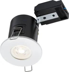 Luminosa Fixed GU10 Fire-Rated Downlight - White 230V IP20 35W