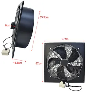 Ventilation Wall-Mounted Exhaust Axial Fan 24-inch