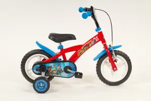 Toimsa Paw Patrol 12" Childrens Bicycle Red Fixed Rear Wheel