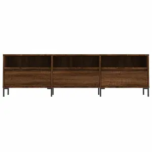 Berkfield TV Cabinet Brown Oak 150x30x44.5 cm Engineered Wood