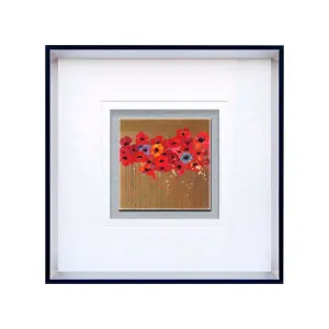 Interiors by Premier Poppies 2 Square Framed Wall Art