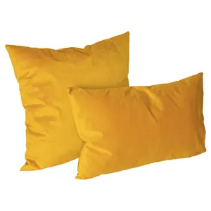 Square Throw Cushion (Set of 2) Yellow