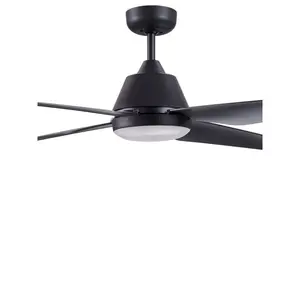 Alberte 122cm Ceiling Fan with LED Lights Black