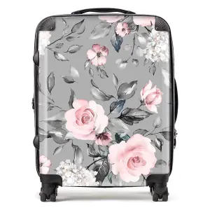 Dusty Pink Roses Suitcase - Large