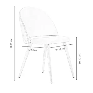 Lucia Halo Dining Set, a Table and Chairs Set of 4, White/Blue