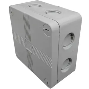 IP66 Outdoor Junction Box 91x47mm with 20mm Knockouts - Grey