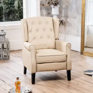 Galena Recliner Armchair - Cream