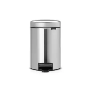 Brabantia NewIcon 3 Litre Soft Closing Pedal Bin Matt Steel