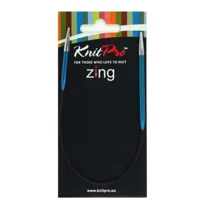 ZING F/CIRC 25X4 - Zing: Knitting Pins: Circular: Fixed: 25cm x 4.00mm - KnitPro