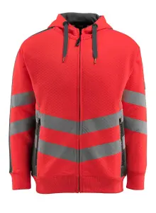 Mascot Safe Supreme Corby Hoodie (Hi-Vis Red/Dark Anthracite)  (XXX Large)