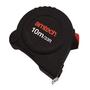 Amtech P1275 10m x 25mm Self-locking measuring tape