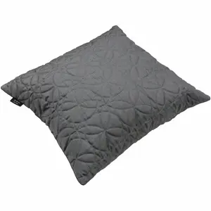 Bloxom Square Throw Cushion Charcoal Grey / 60 x 60cm