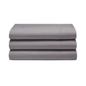 Belledorm 400 Thread Count Egyptian Cotton Flat Sheet Pewter (Single)