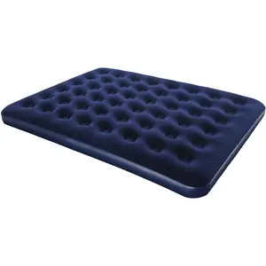 Easy Inflate King Size Airbed inflatable Flocked Air bed 80x60x8.5"