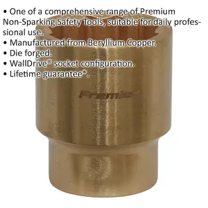 26mm Non-Sparking WallDrive Socket - Durable Beryllium Copper Tool for Safety