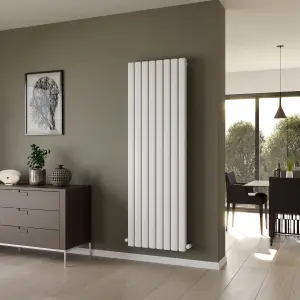 Ximax Vulkan Square VUQ1800585W White Gas Vertical Designer 6198BTU Radiator, (W)585mm x (H)1800mm