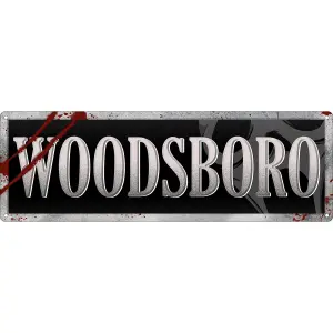 Grindstore Woodsboro Slim Tin Sign Black (One Size)