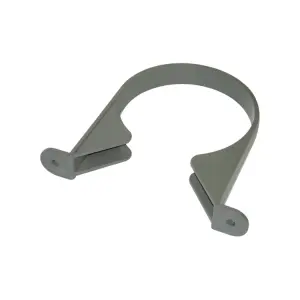 FloPlast Solvent Weld Soil Pipe Clip Grey (Pack of 10)