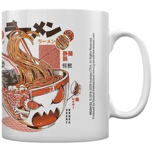 Ilustrata X-Ray Ramen Mug White/Brick Red (One Size)