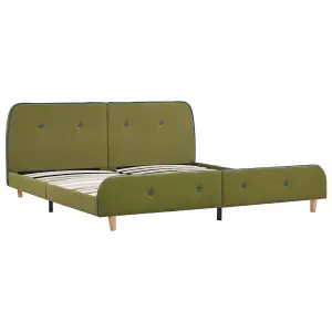 Berkfield Bed Frame Green Fabric 150x200 cm 5FT King Size