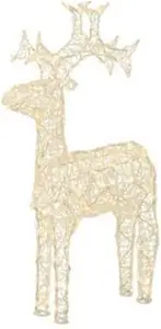 Outdoor Led Reindeer Christmas Decoration - Warm White Lights - 61cm High