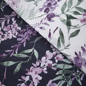 Wister Floral Reversible Duvet Cover Set with Pillowcases Kingsize - 2 Standard Pillowcases