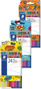 Staedtler 175 COCD24 Hexagonal Colouring Pencils (Pack of 24) Yellow box