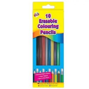 ArtBox Erasable Coloured Pencil (Pack of 10) Multicoloured (One Size)